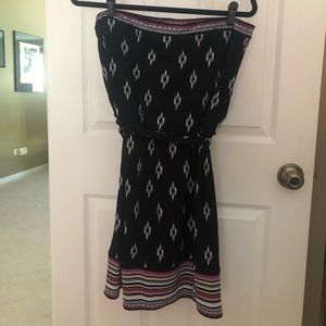 Strapless White House Black Market Dress